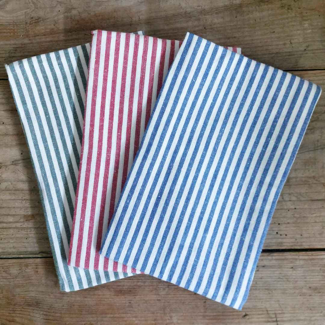 Cotton Stripe Tea Towel