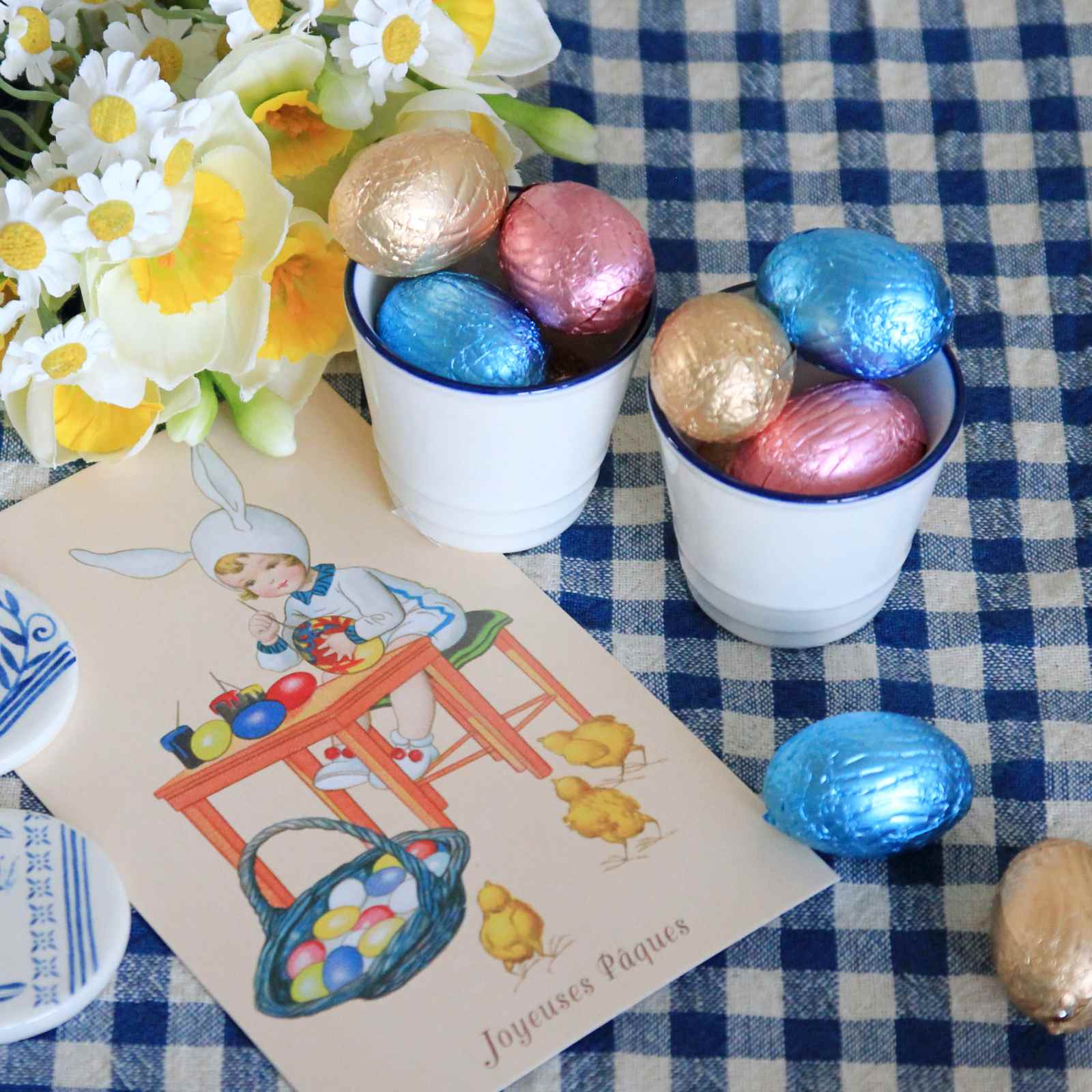 Three Praline Chocolate Eggs