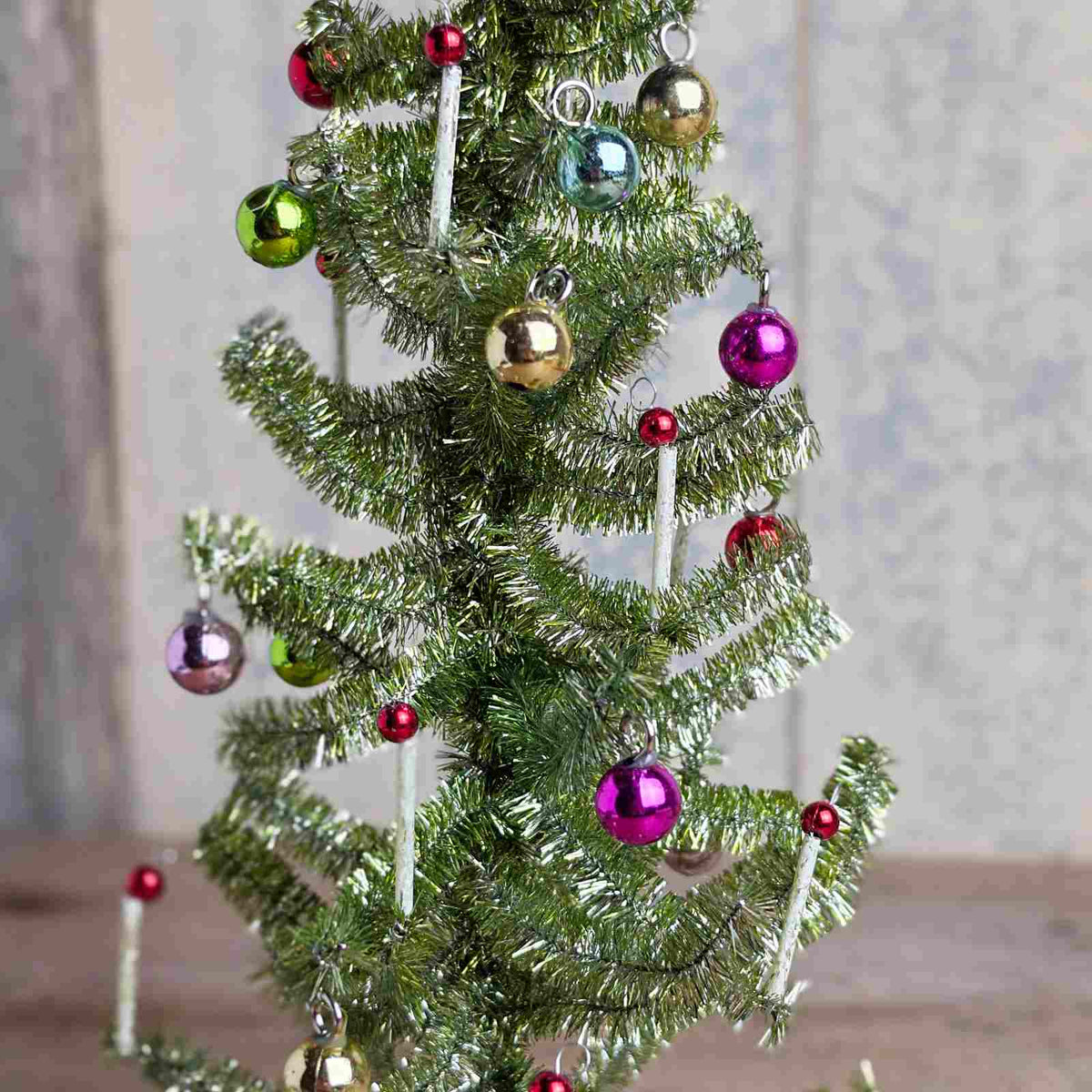 Tinsel Christmas Tree Decoration