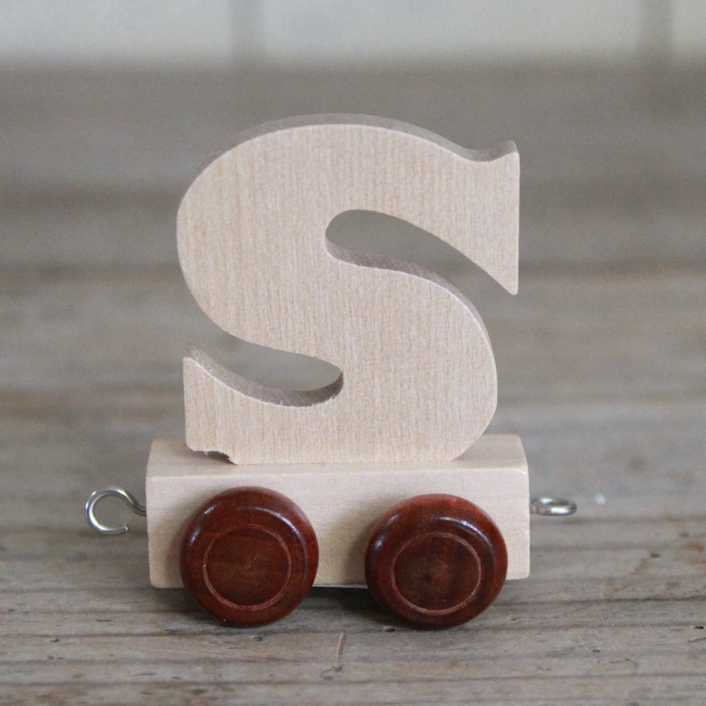 Wooden Train Alphabet Letters Closet Botts