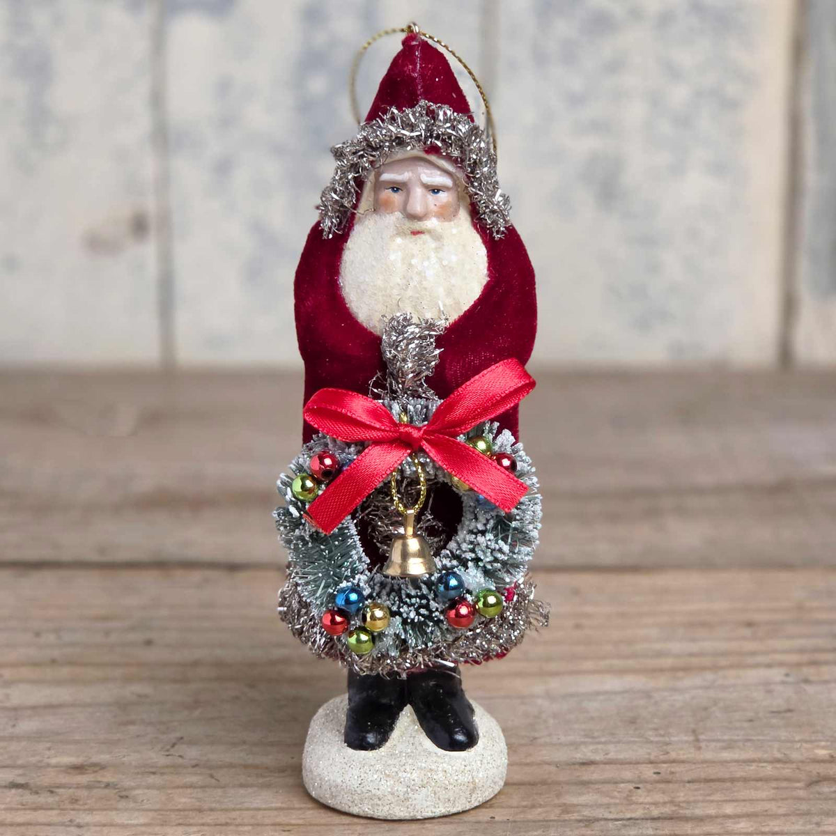 Victorian style Vintage Santa Ornament