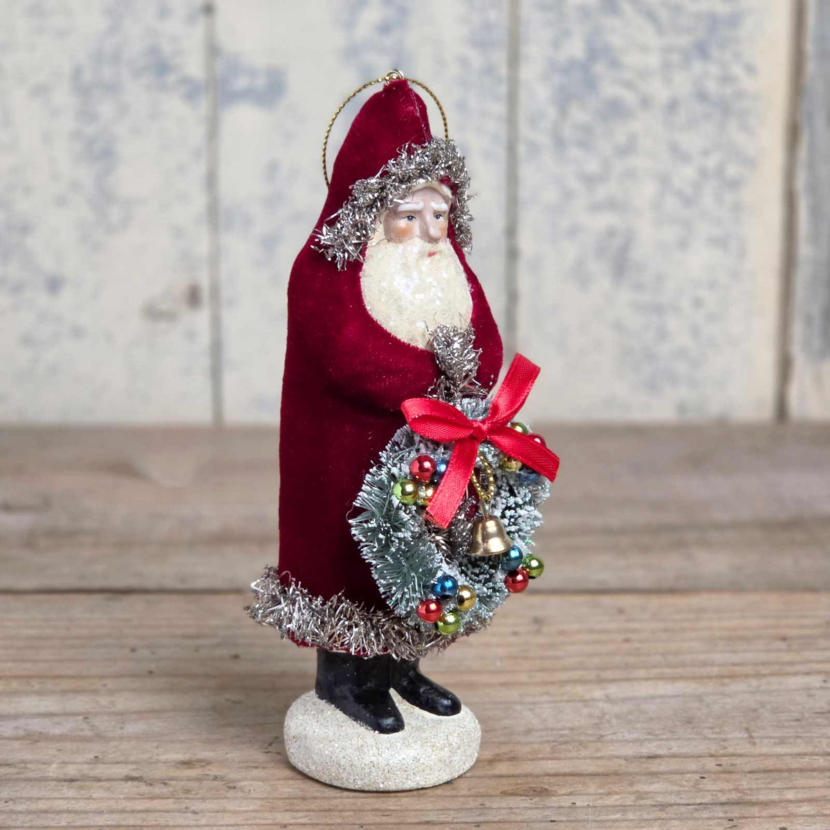 Victorian style Vintage Santa Ornament