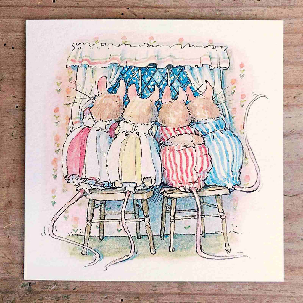 Brambly Hedge Traditional Christmas Card Pack - Watching The Snow Fall