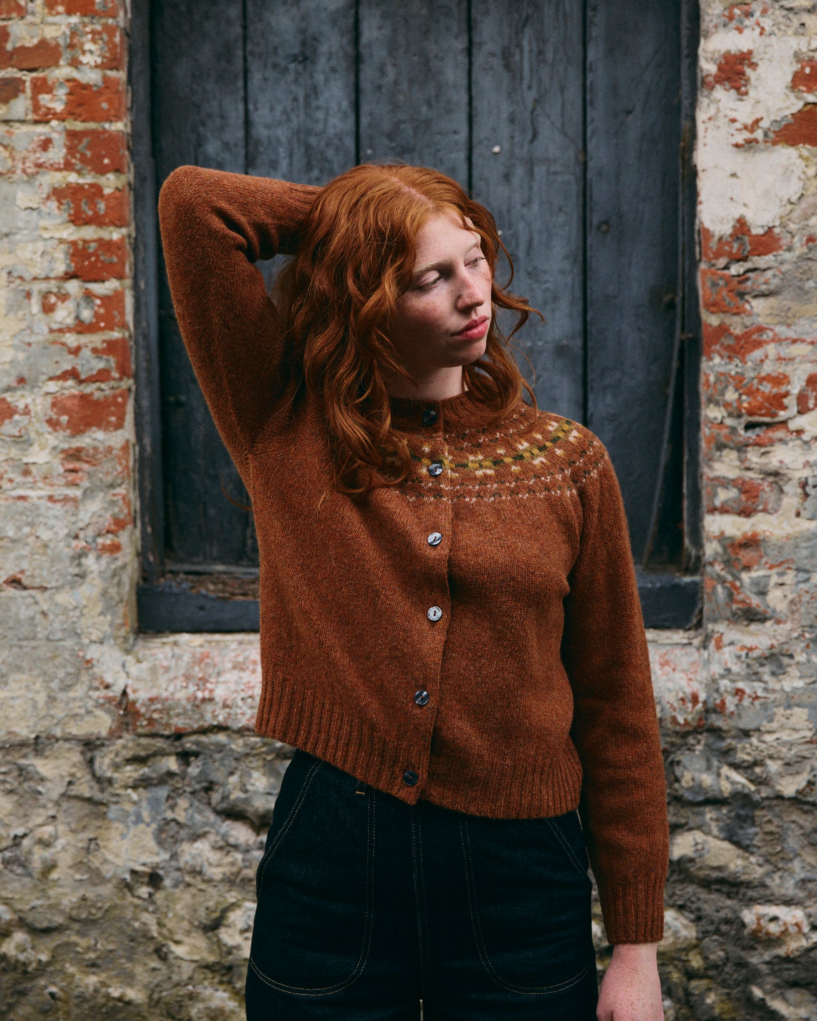 Fair Isle Cardigan - Sienna