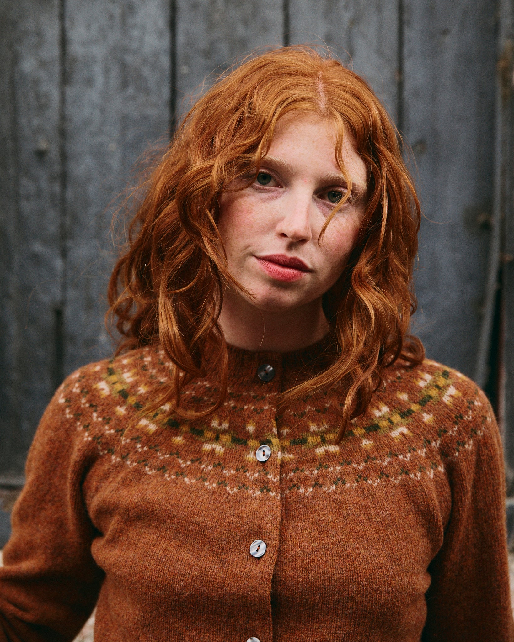 Fair Isle Cardigan - Sienna