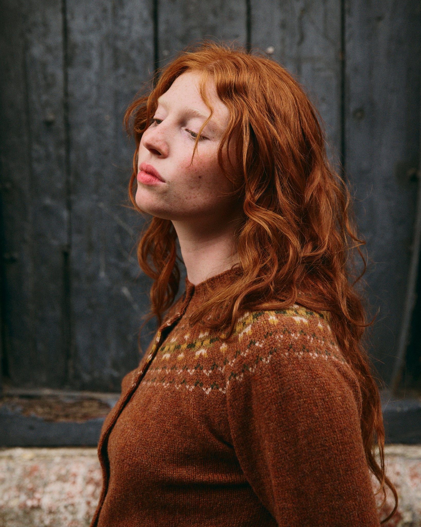 Fair Isle Cardigan - Sienna