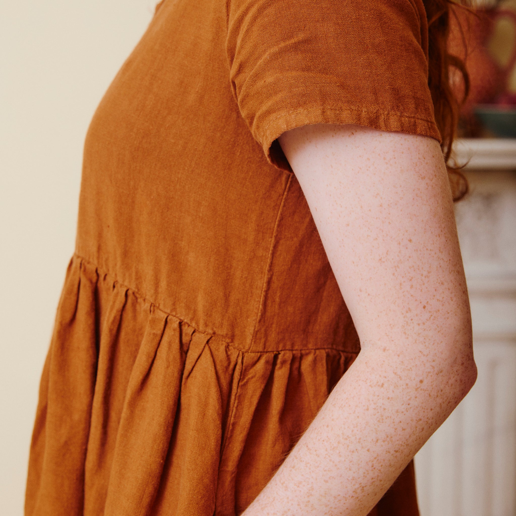Button Down Linen Dress - Sienna