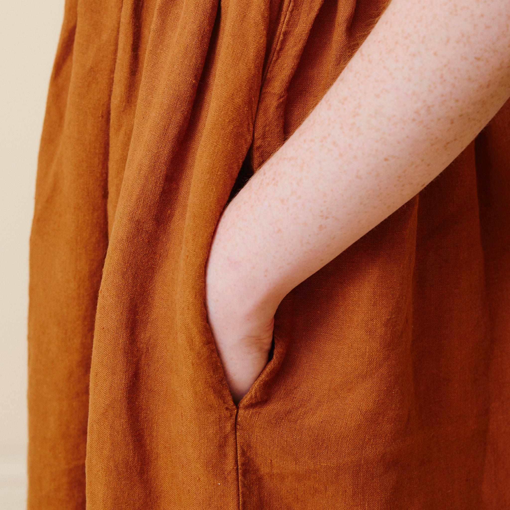 Button Down Linen Dress - Sienna