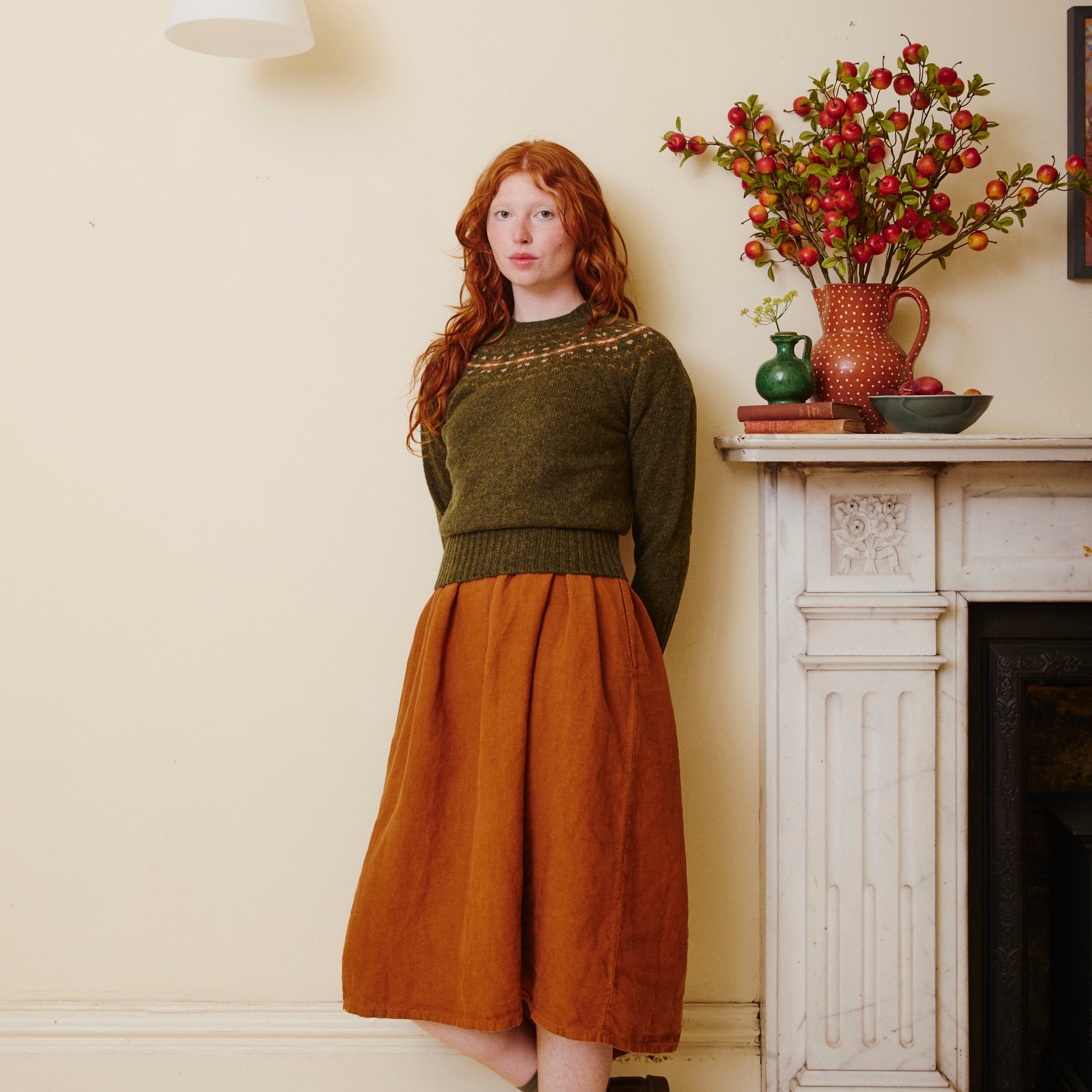 Button Down Linen Dress - Sienna