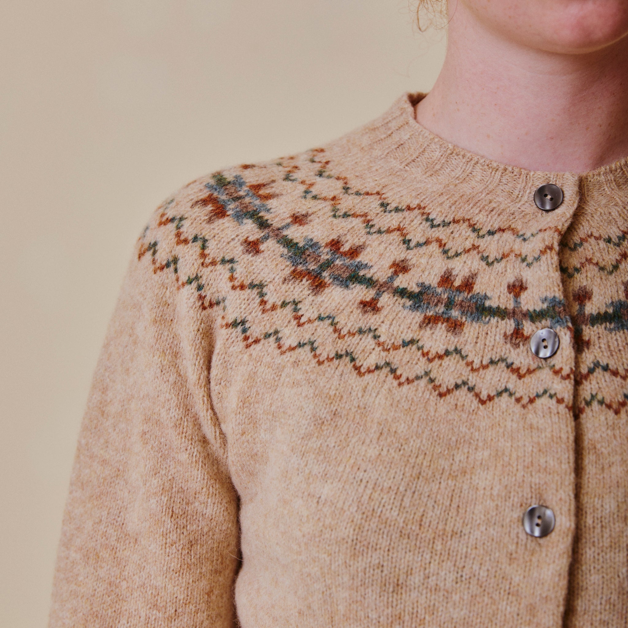 Fair Isle Cardigan - Calico