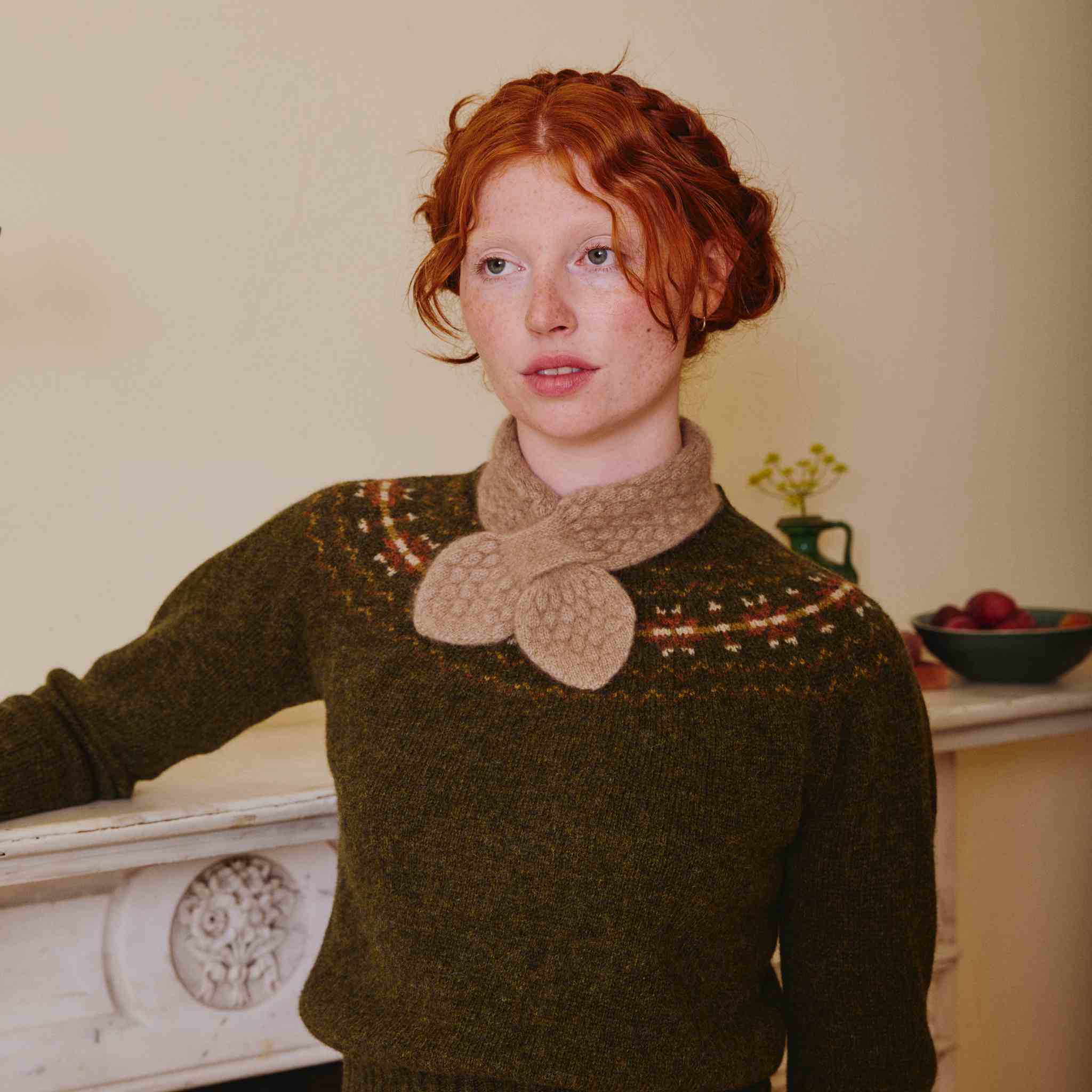 Cashmere Neck Tie - Faun