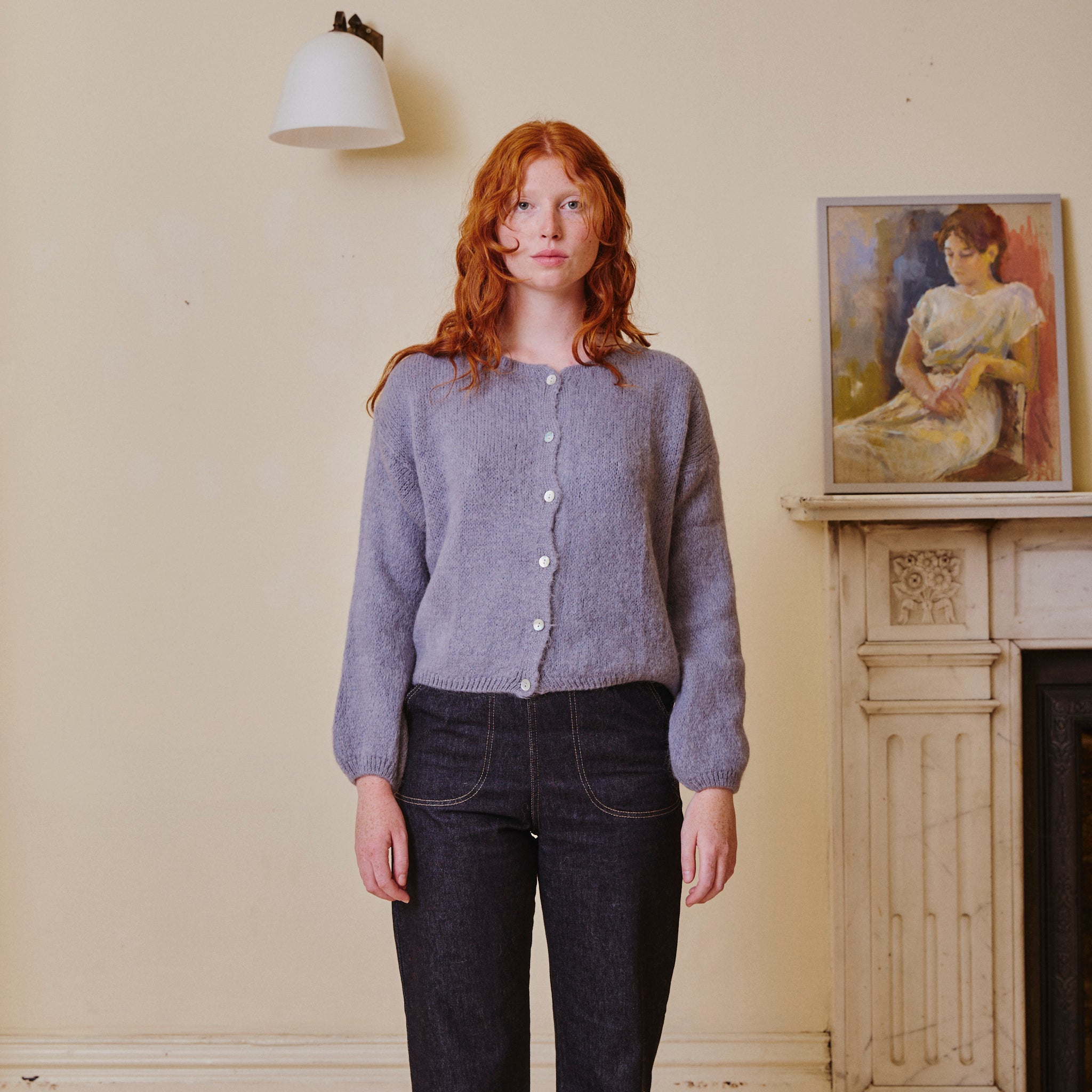 Mohair Cardigan - Dove