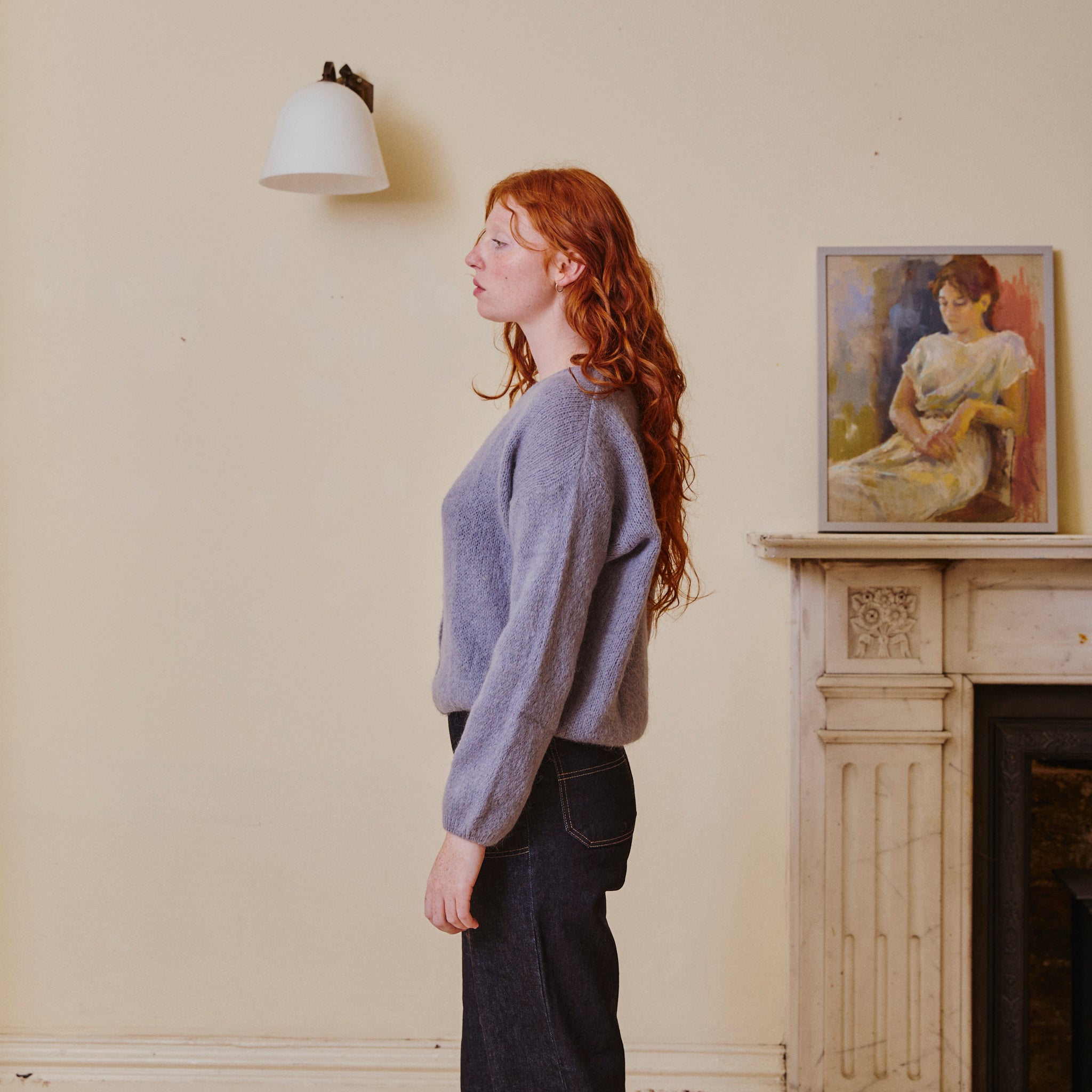 Mohair Cardigan - Dove