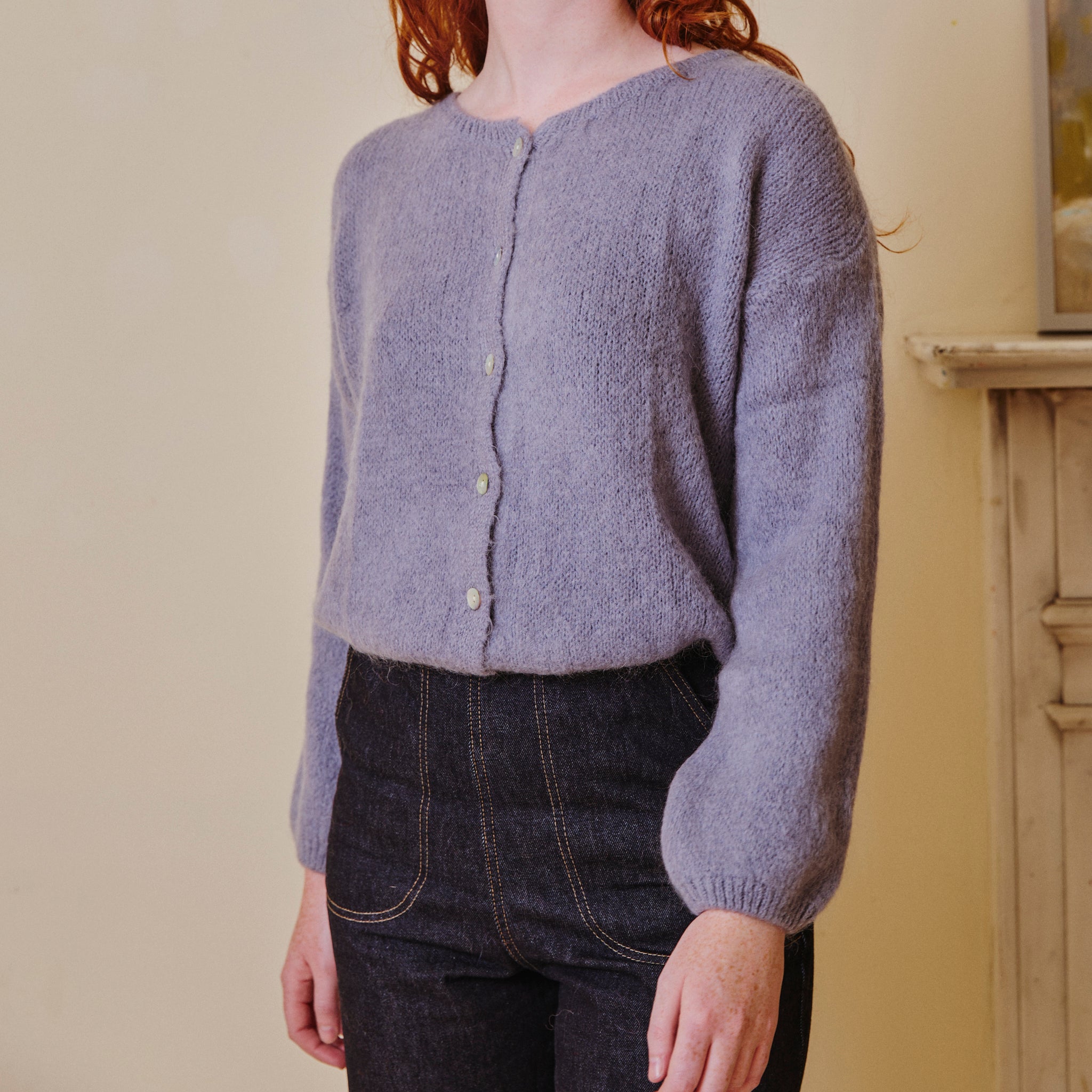 Mohair Cardigan - Dove