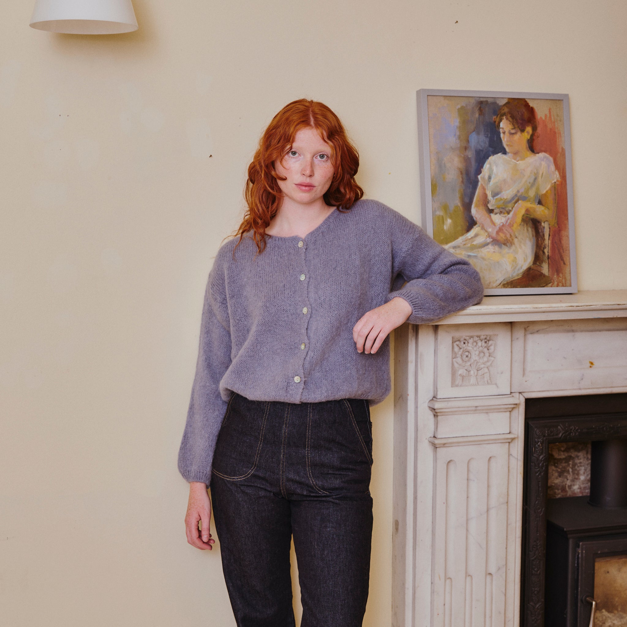 Mohair Cardigan - Dove