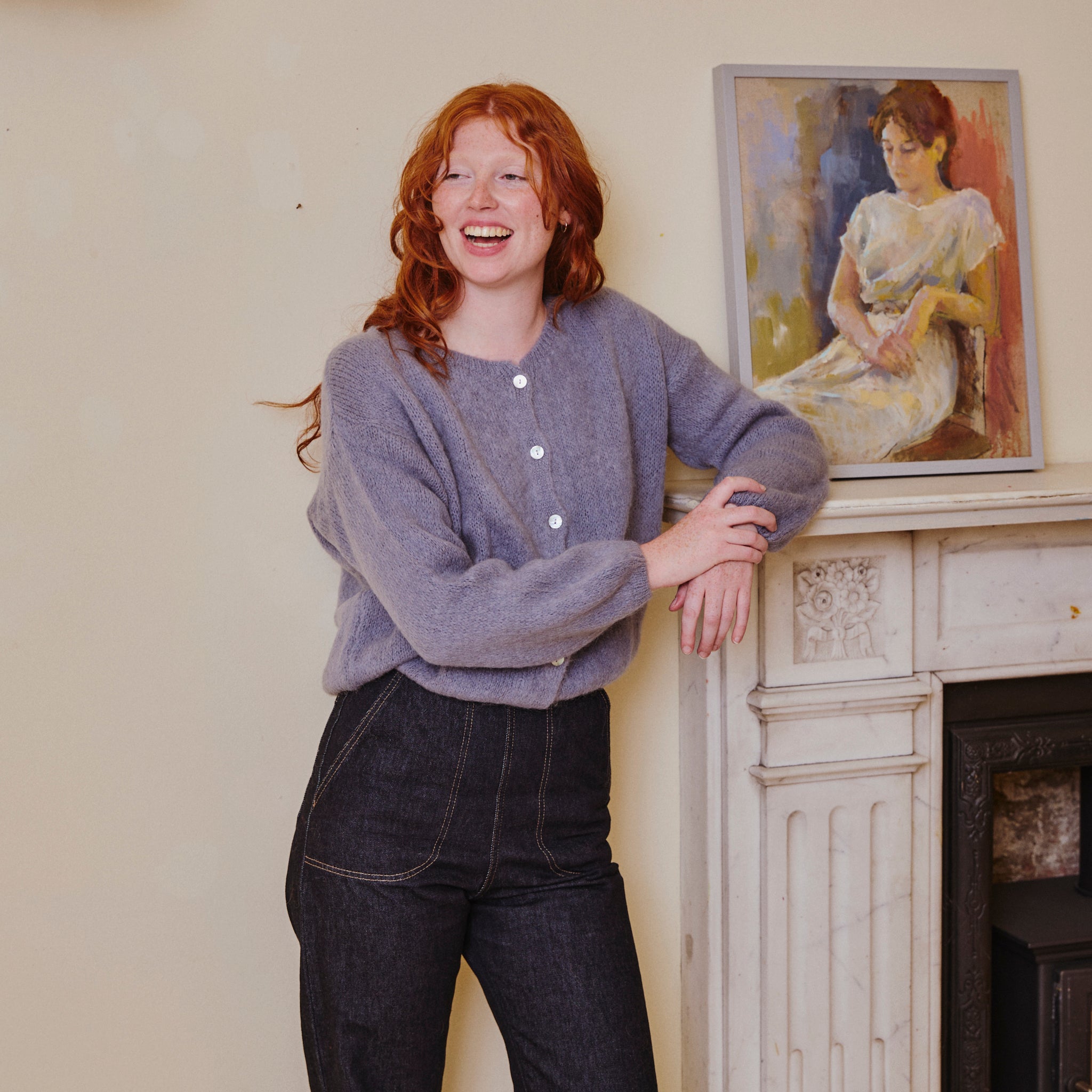 Mohair Cardigan - Dove