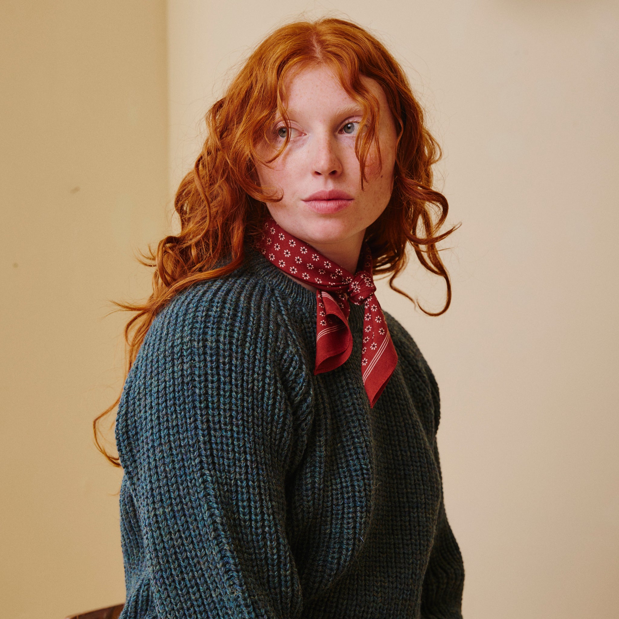 Unisex Fisherman’s Rib Jumper - Moss