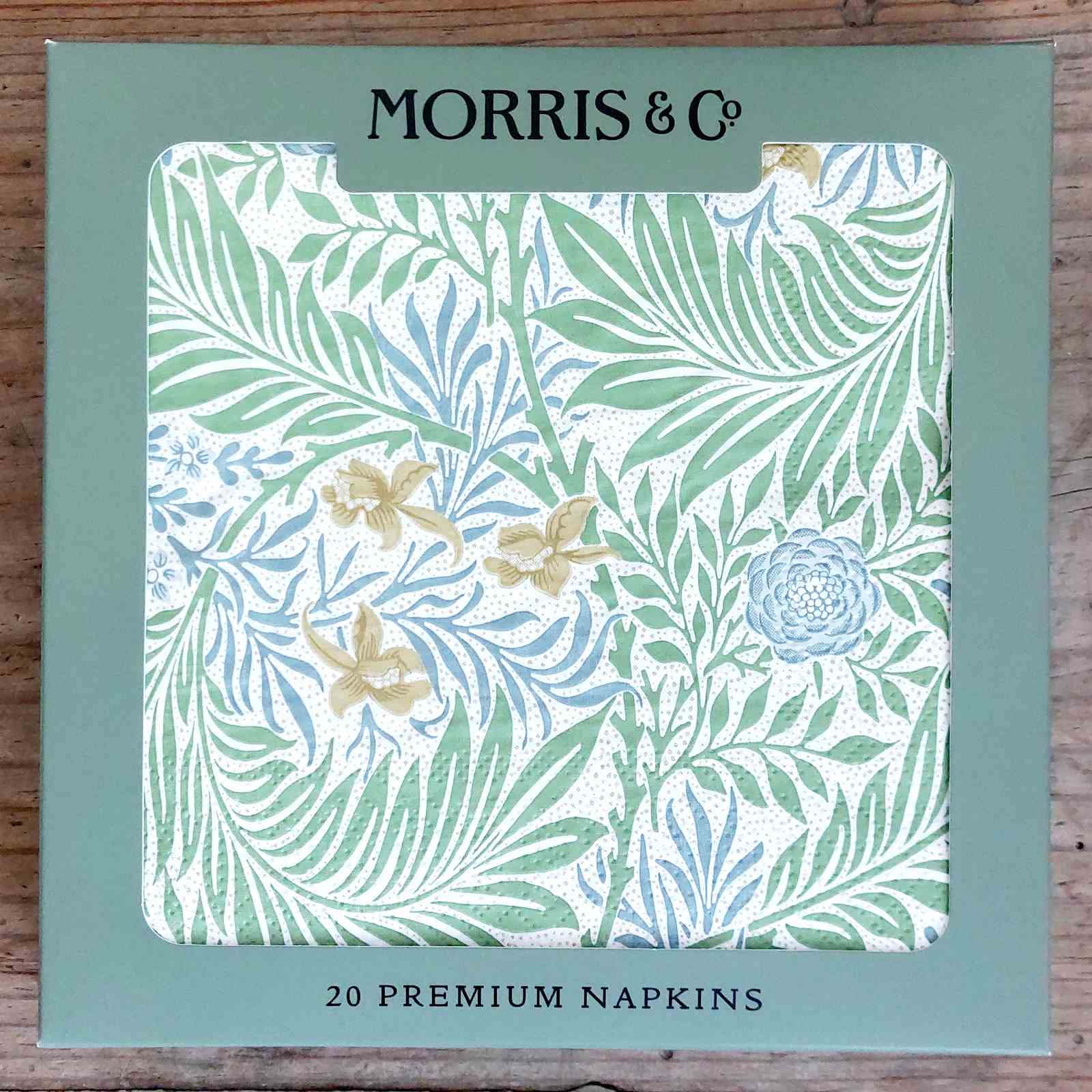 William Morris Paper Napkins Larkspur