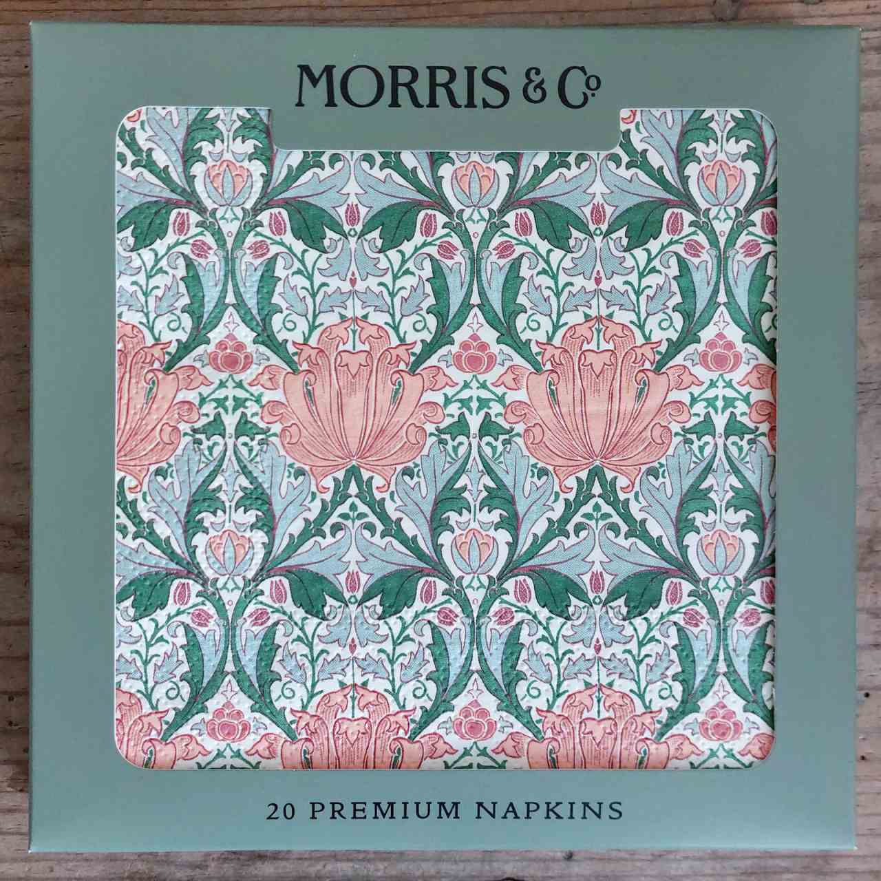 William Morris Paper Napkins Teal