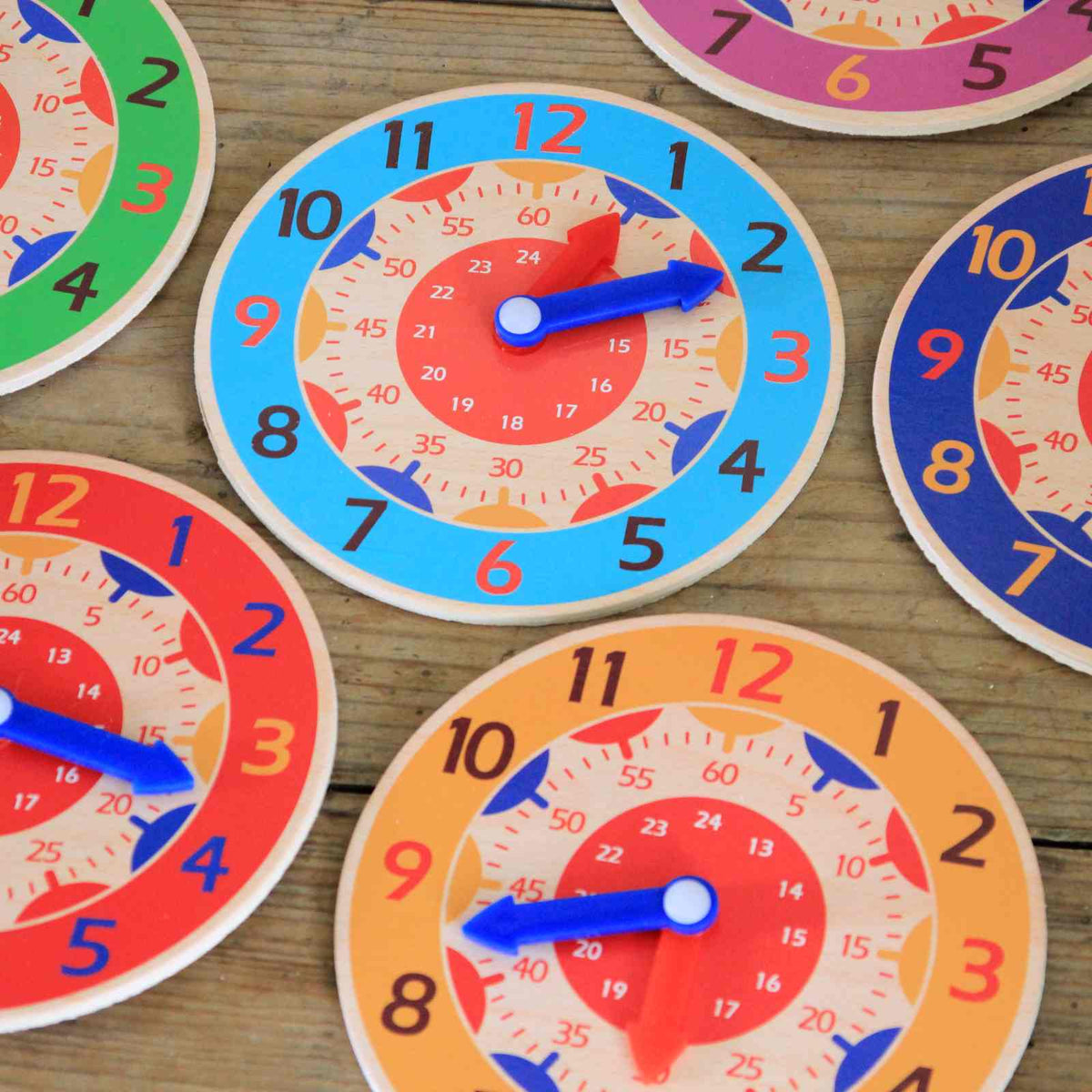 Wooden Time Teaching Clock – Closet & Botts