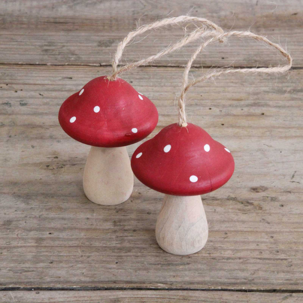 Wooden Red Toadstool