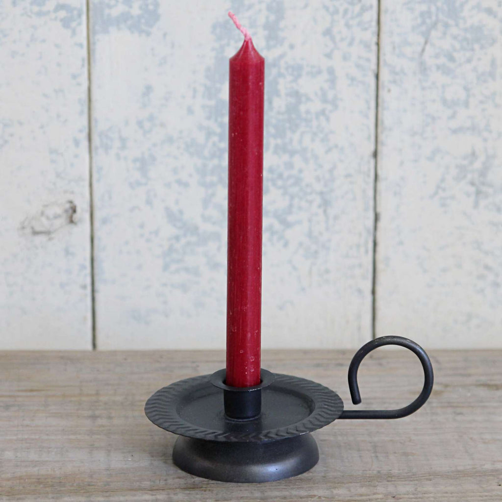 Taper Candle Holder in Antique Black