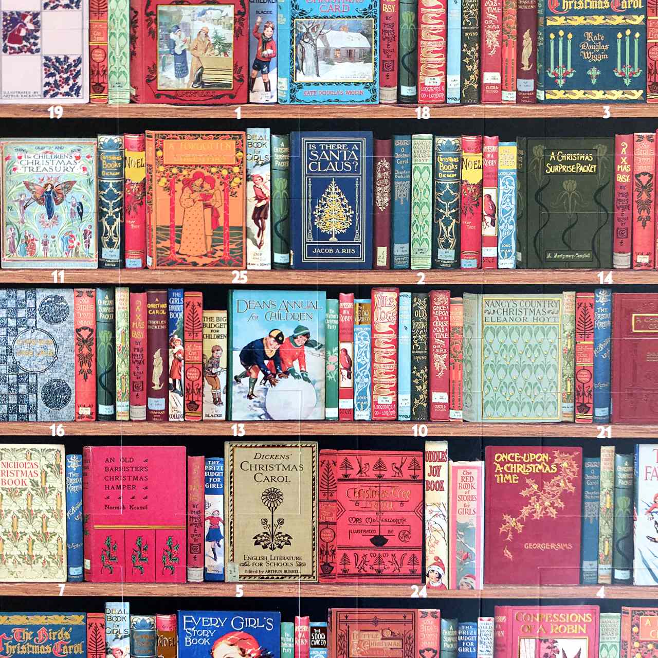 Christmas Bookshelves Advent Calendar