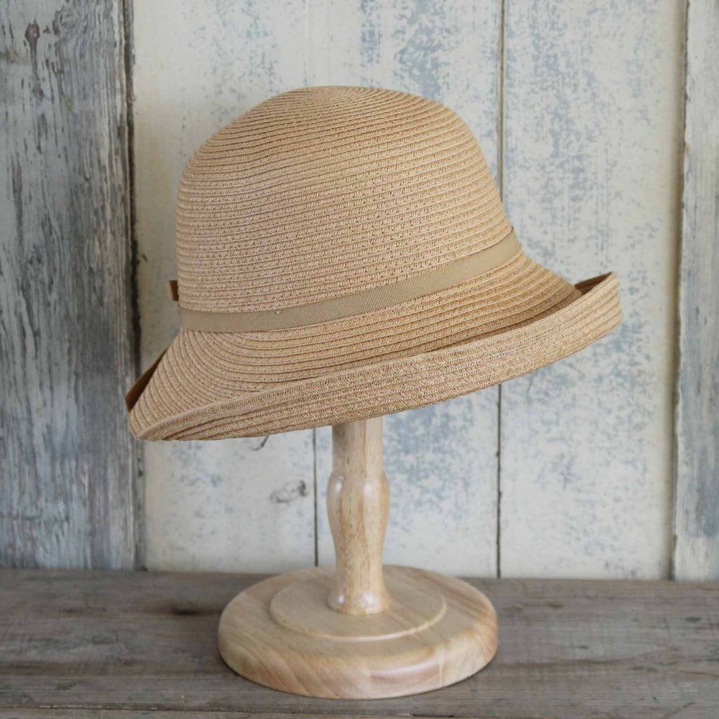 Cloche Sun Hat, Straw