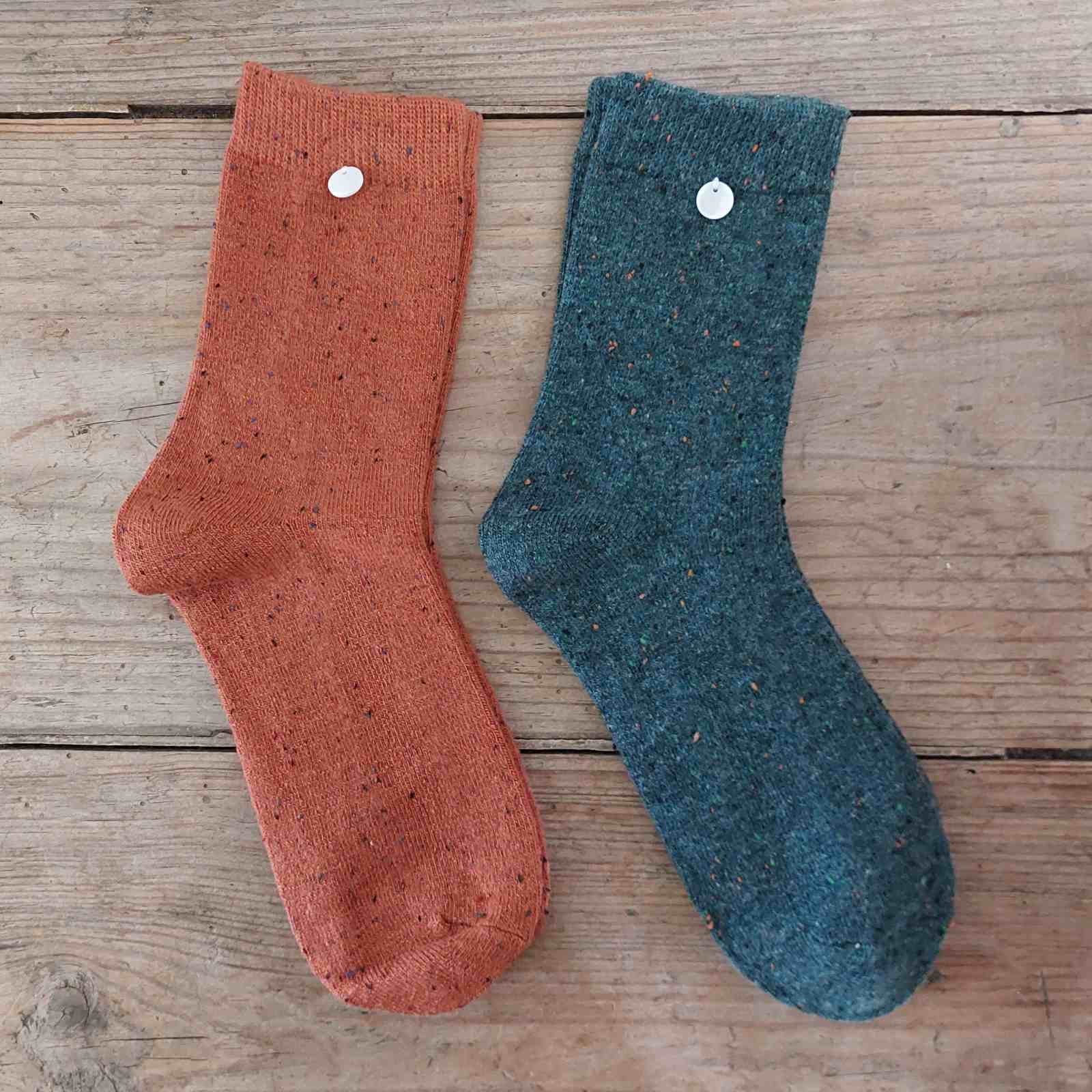 Women's Flecked Cotton Socks