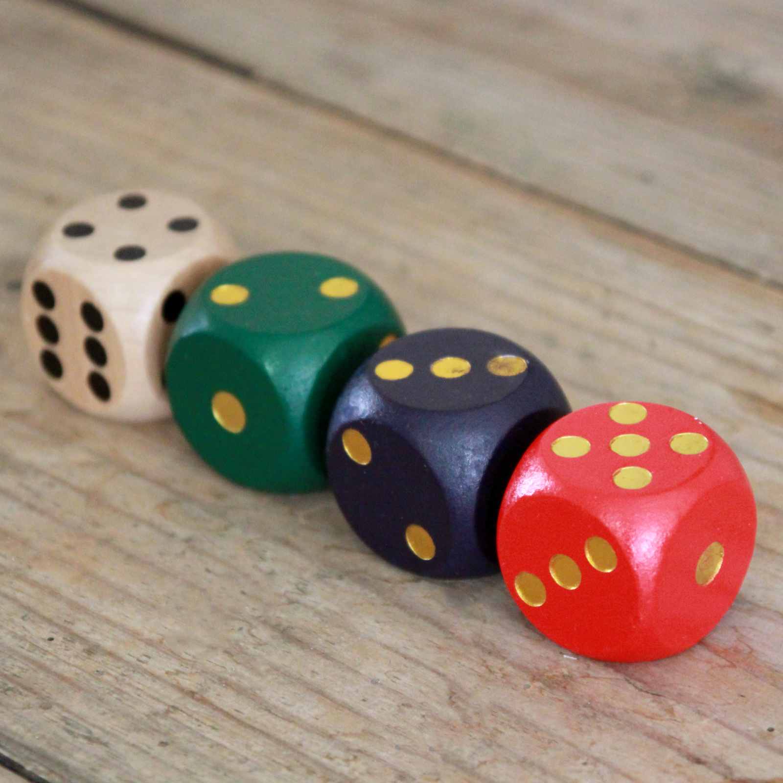 Colourful Large Wooden Dice