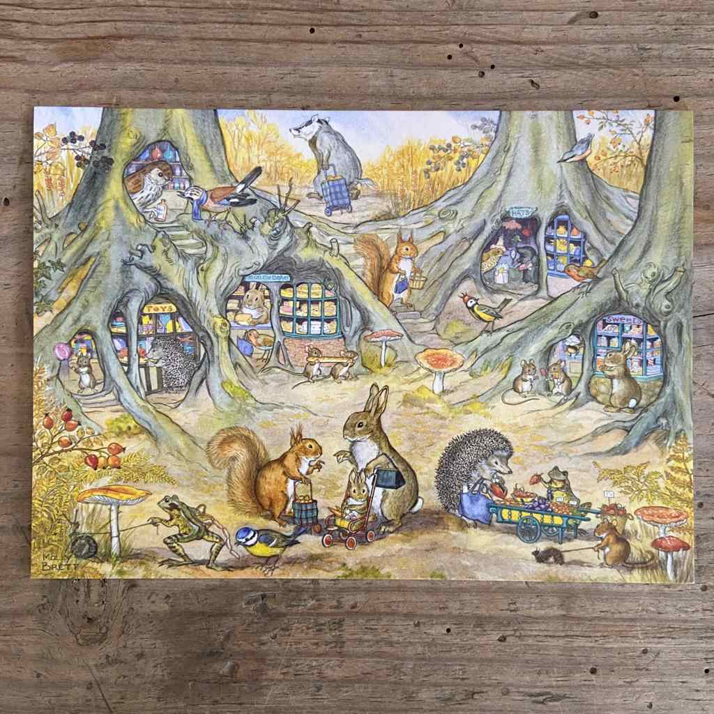 vintage Card - Going Shopping