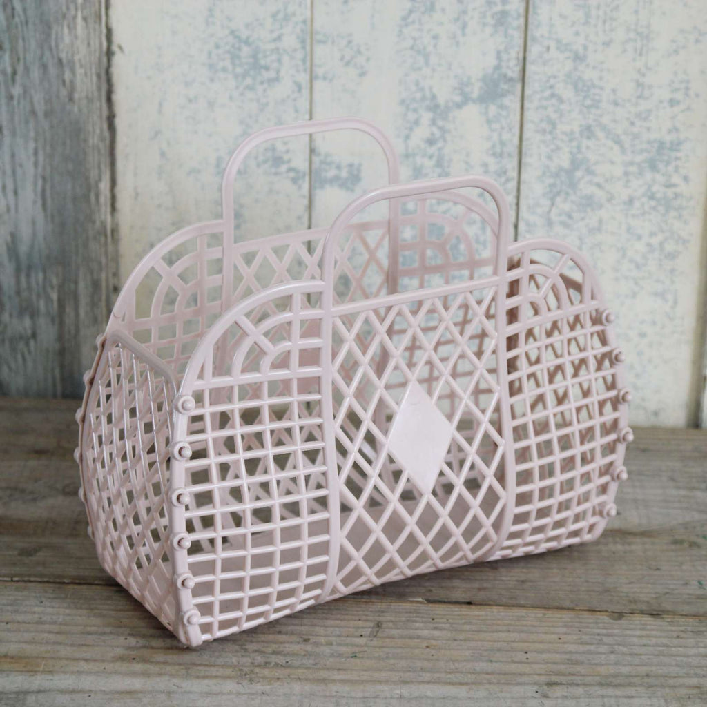 Child's Jelly Basket, pink Jelly bag