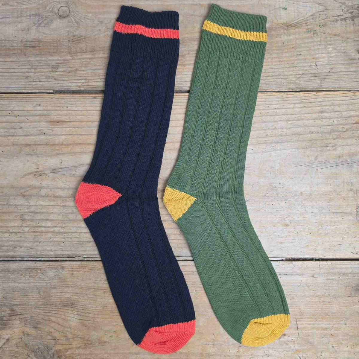 Ribbed Men's Cotton Socks