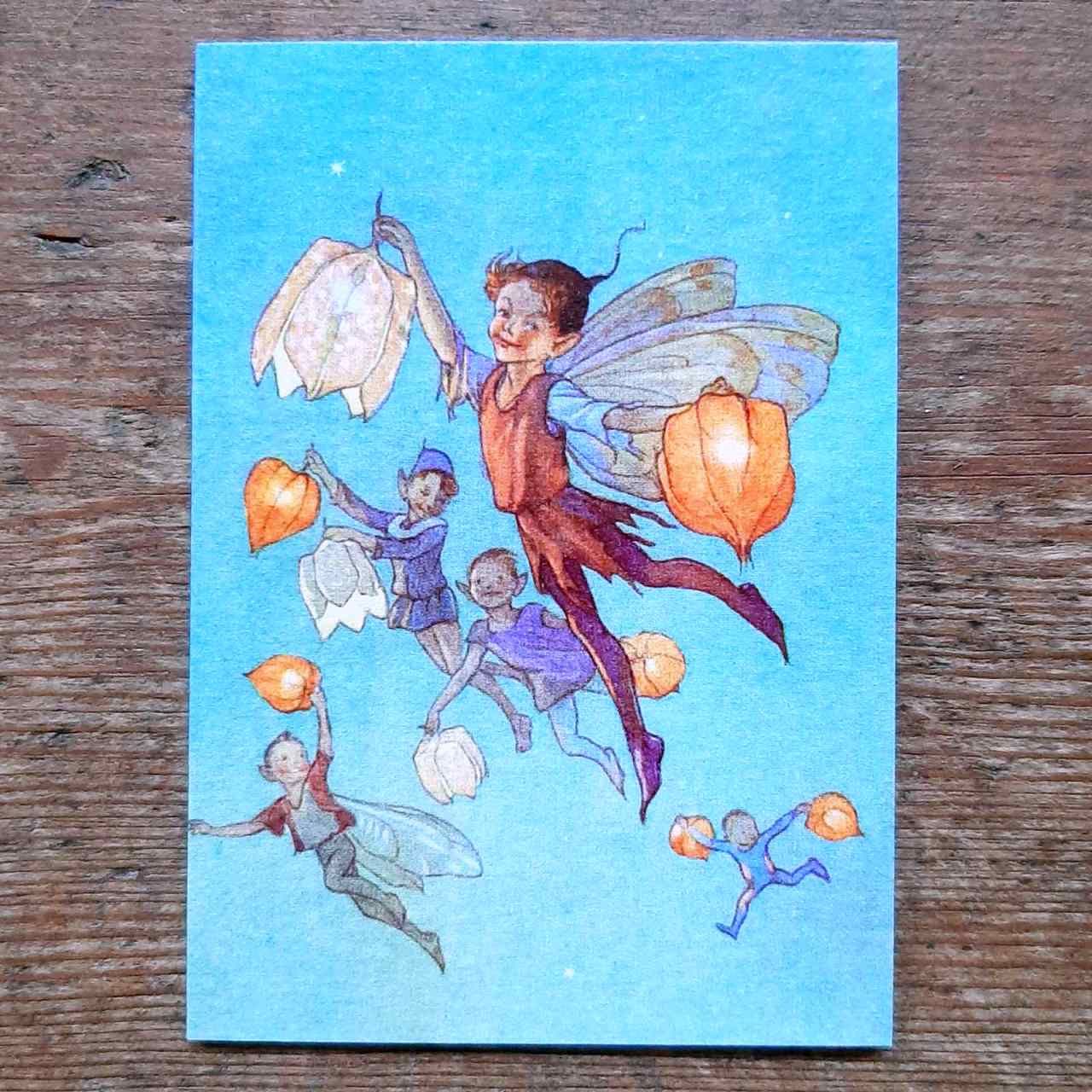 Lantern Fairies Greeting Card