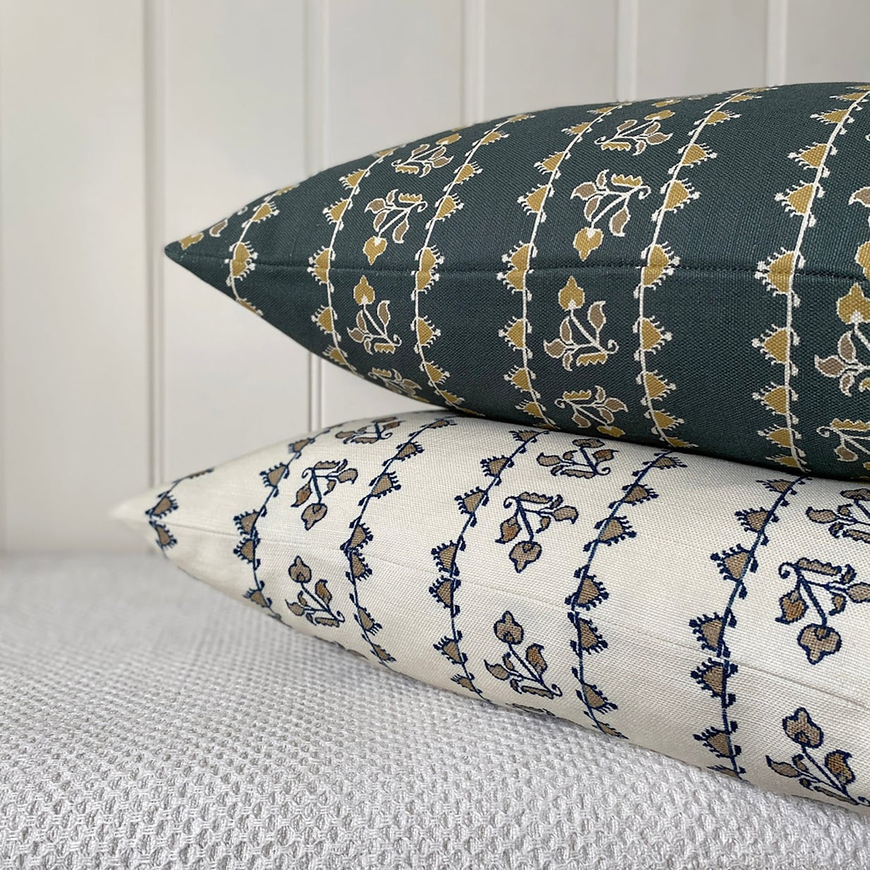 Nora Square Cushion - Slate Green