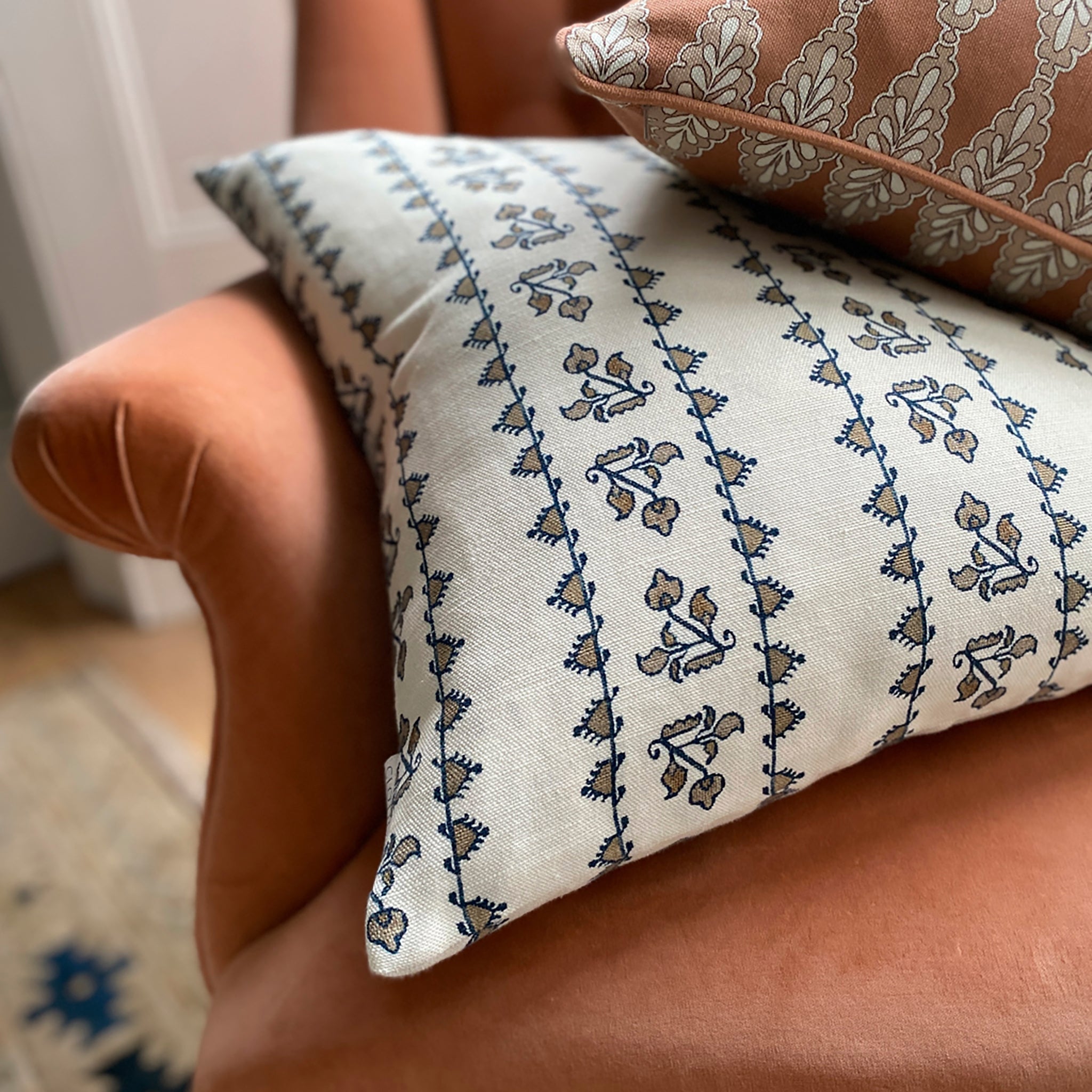 Nora Square Cushion - Cream by Clothsmith