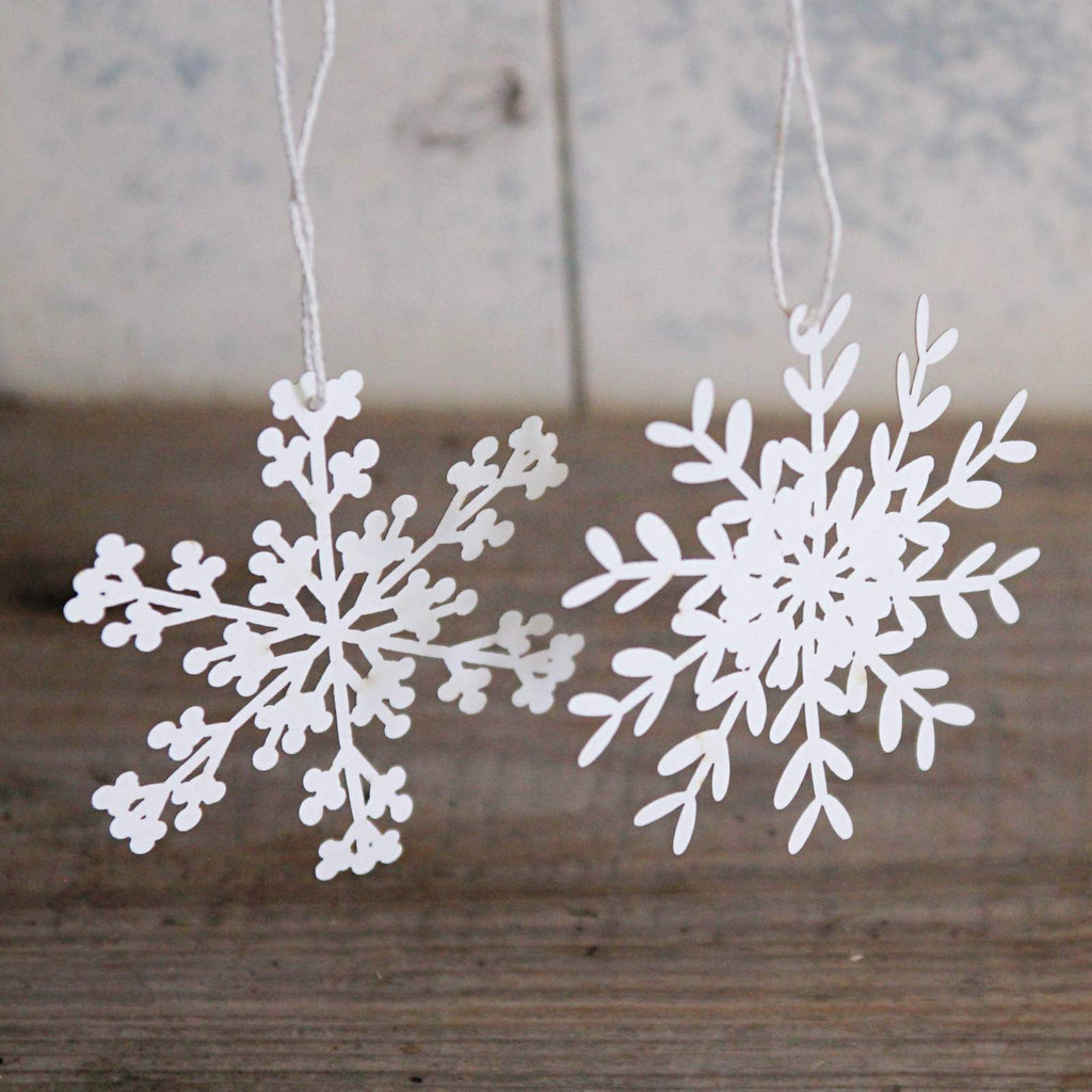 Traditional Christmas Decorations - Box of 24 Paper Snowflakes