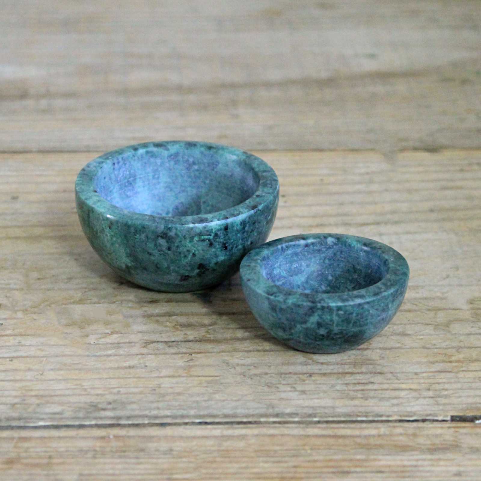 Green Marble Pinch Pots