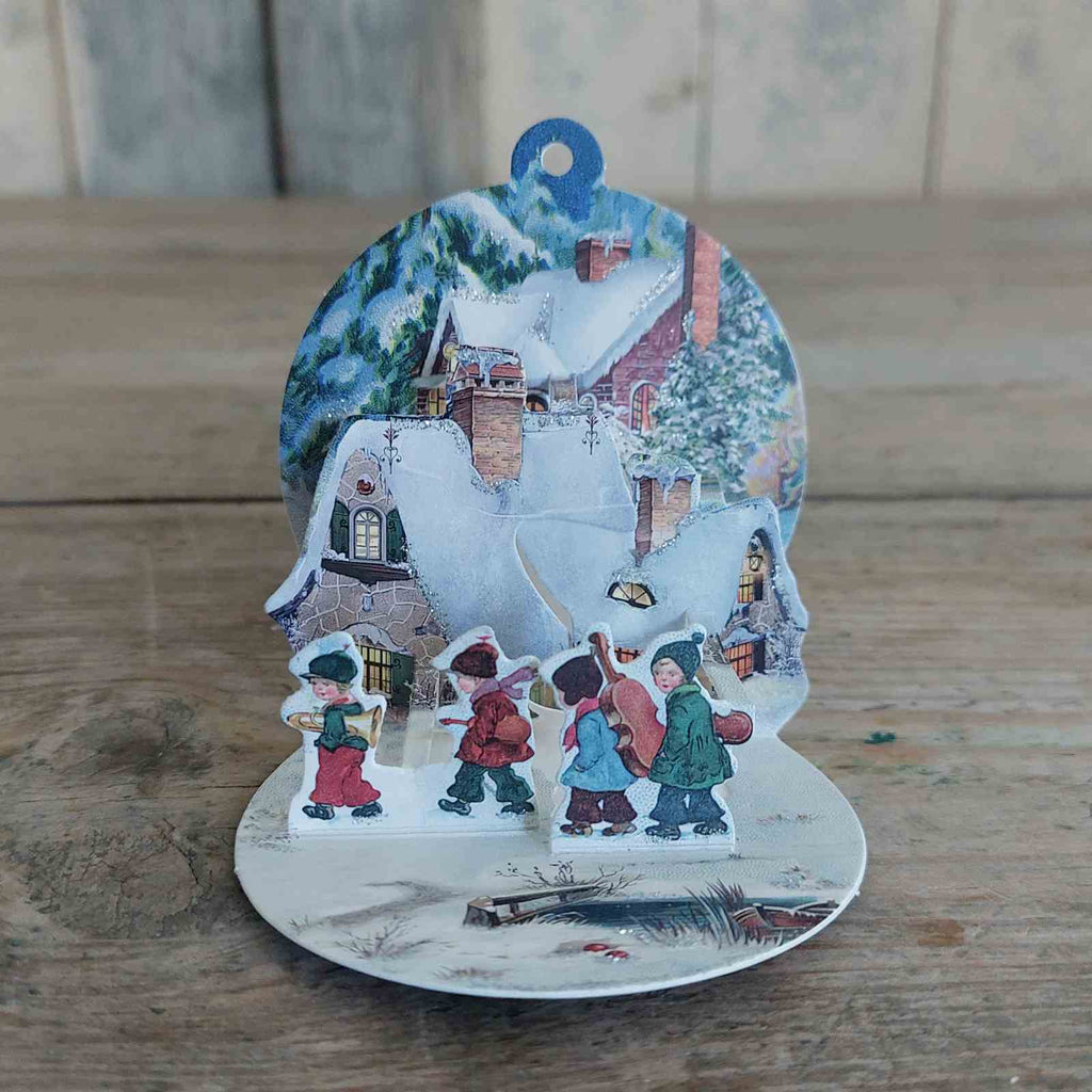 Traditional Pop Up Paper Bauble Children