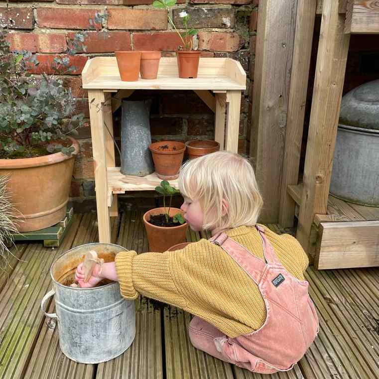 Children's Wooden Potting Bench