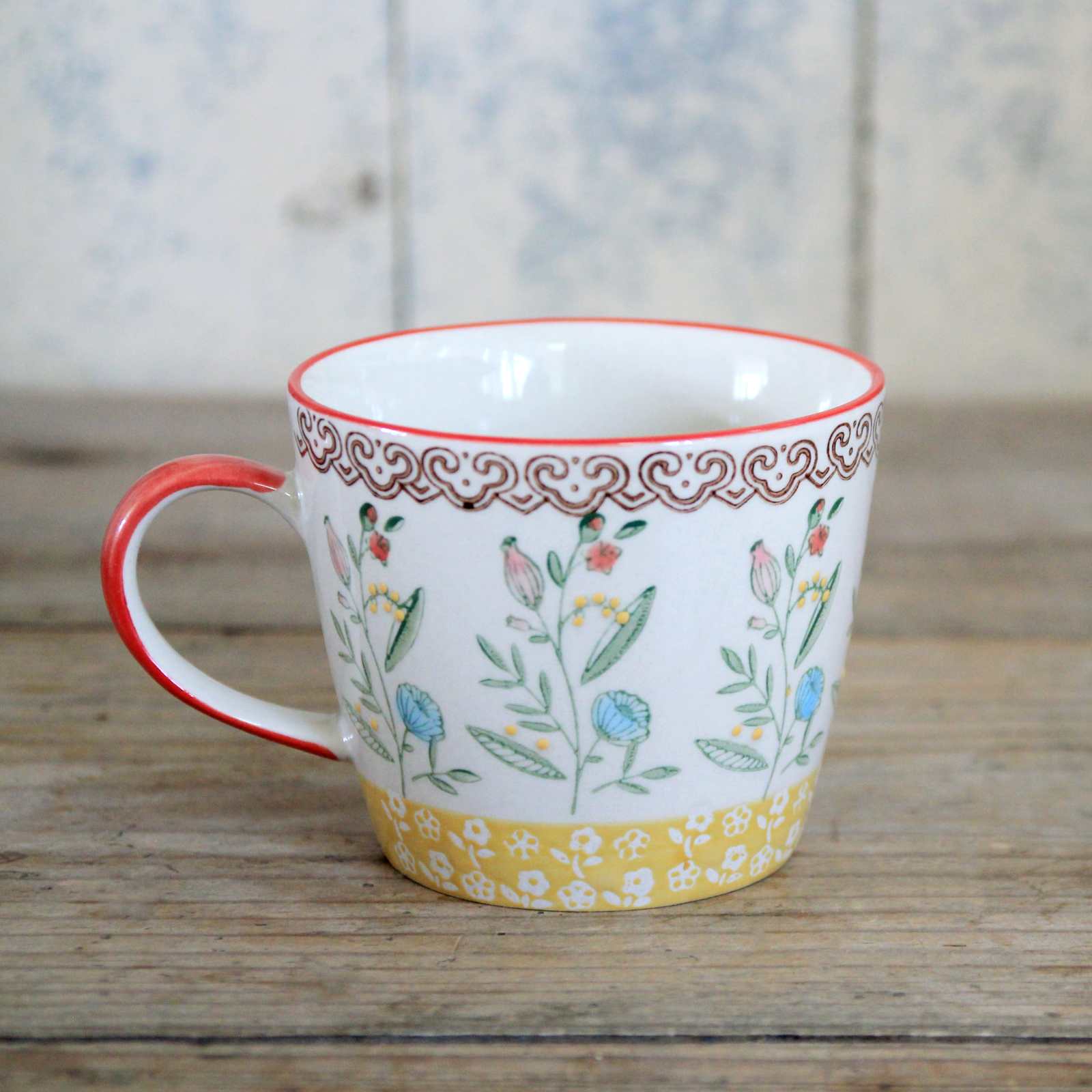 Yellow Rosehip Stoneware Mug