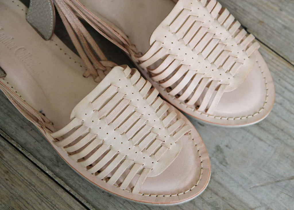 Classic leather sandals detail