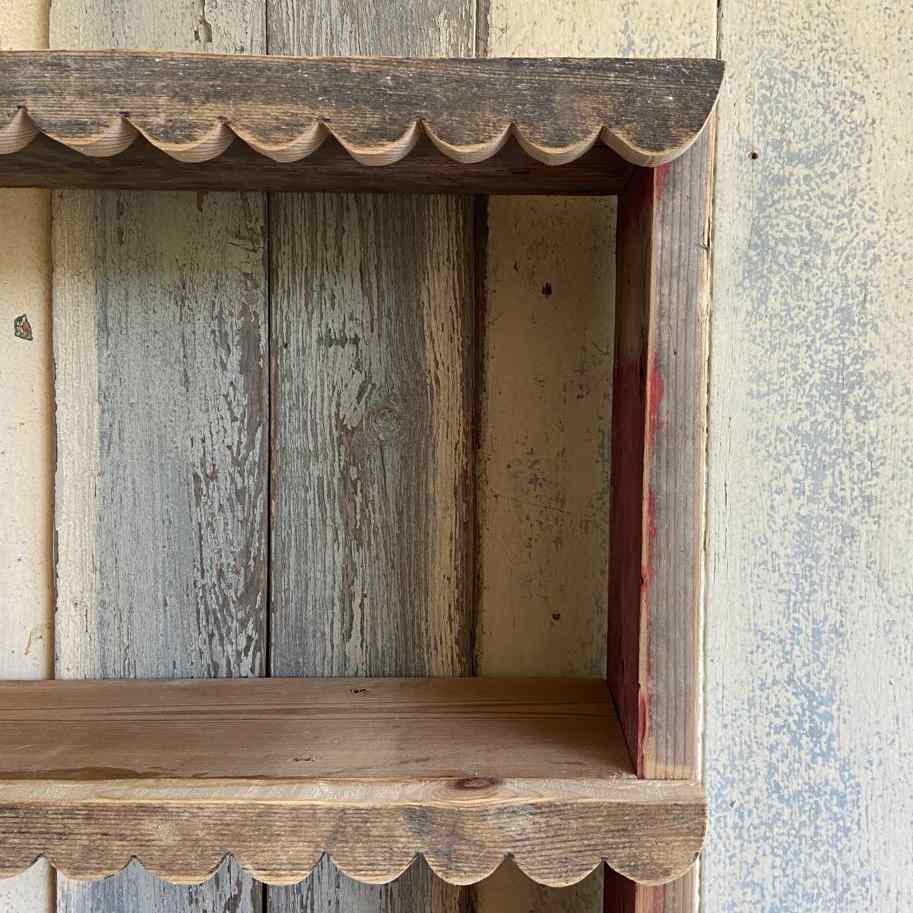 Handmade Scalloped Wall Unit