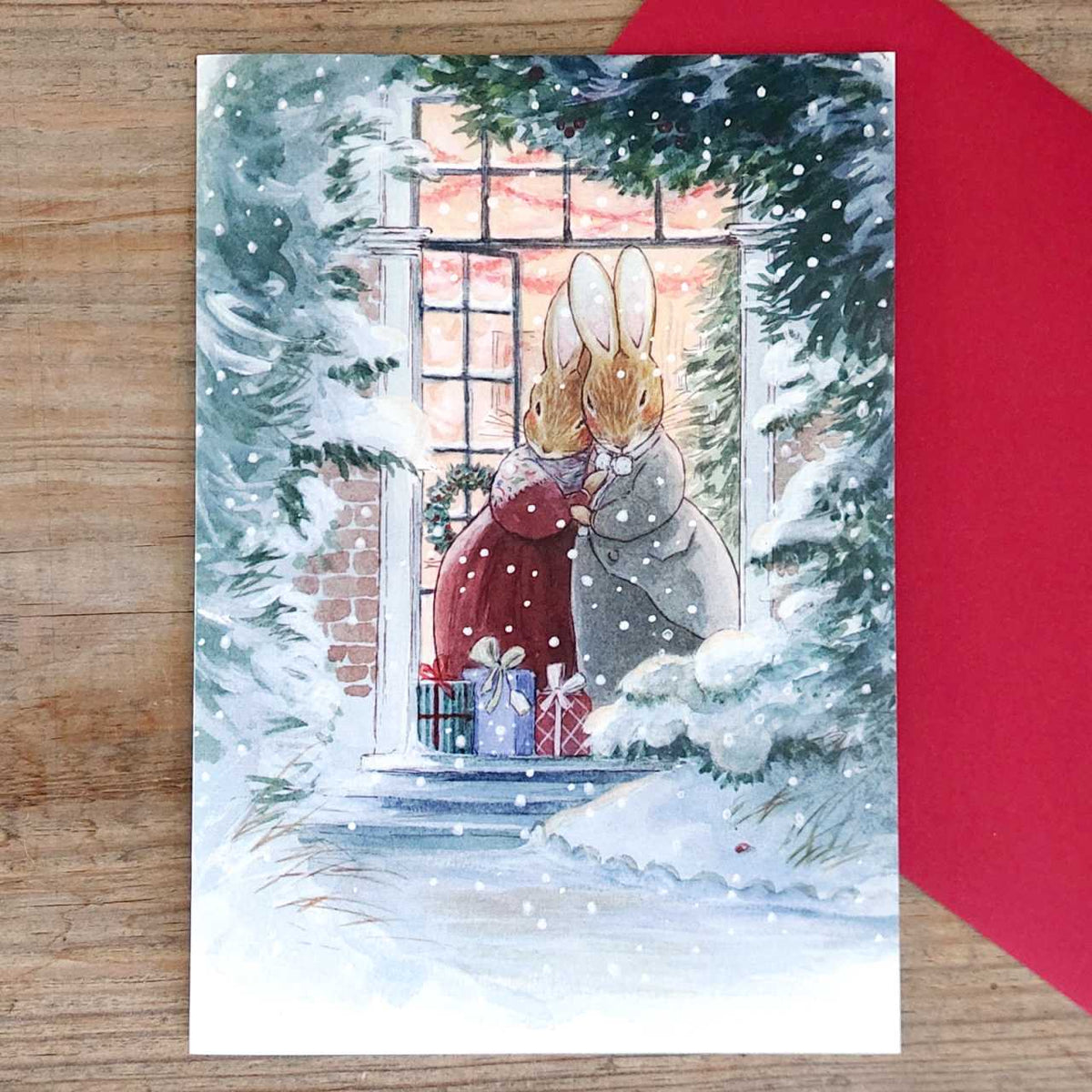 Single Traditional Christmas Card - Christmas Couple