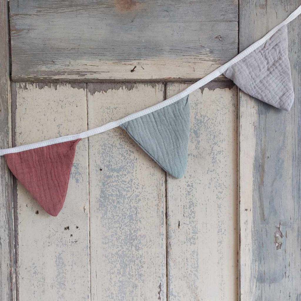 Small Cotton Muslin Bunting