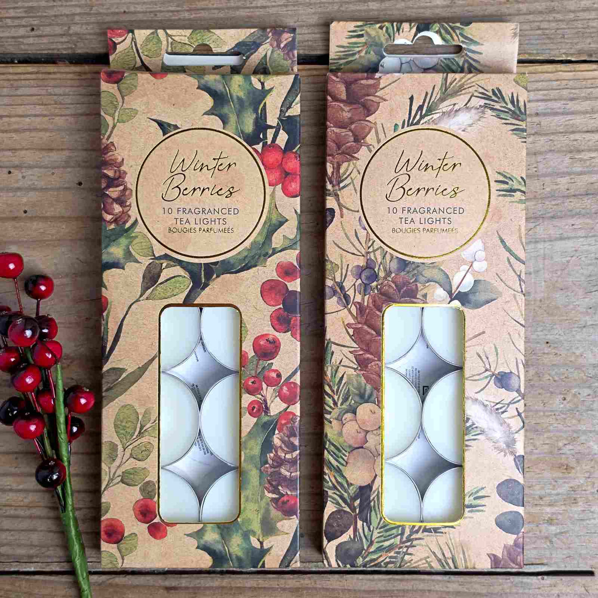 Box of Scented Tealights - Winter Berry