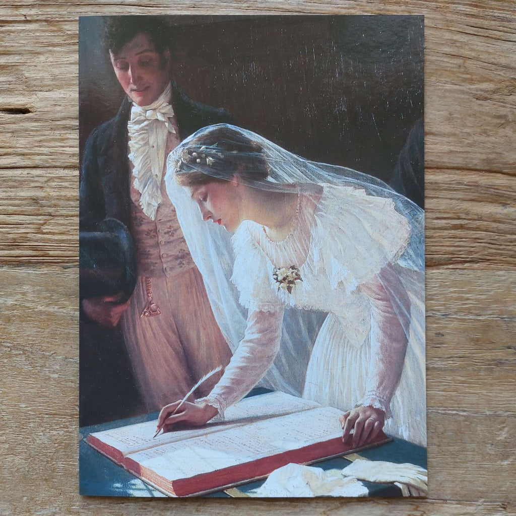 Signing the Register - Wedding Card. A beautiful classic card to celebrate a wedding