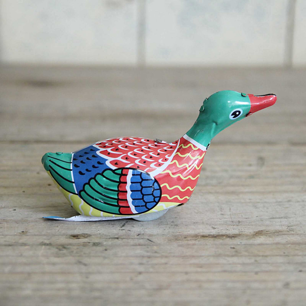 Wind up traditional toy duck