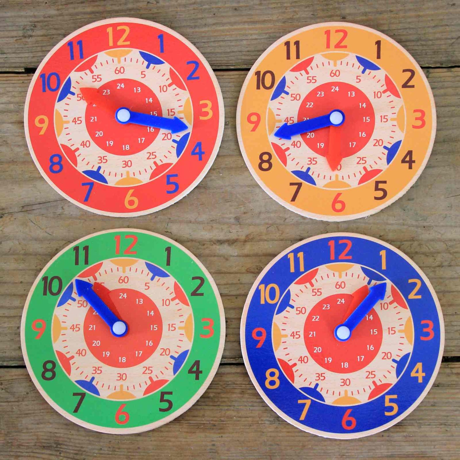 Wooden Time Teaching Clock Closet & Botts