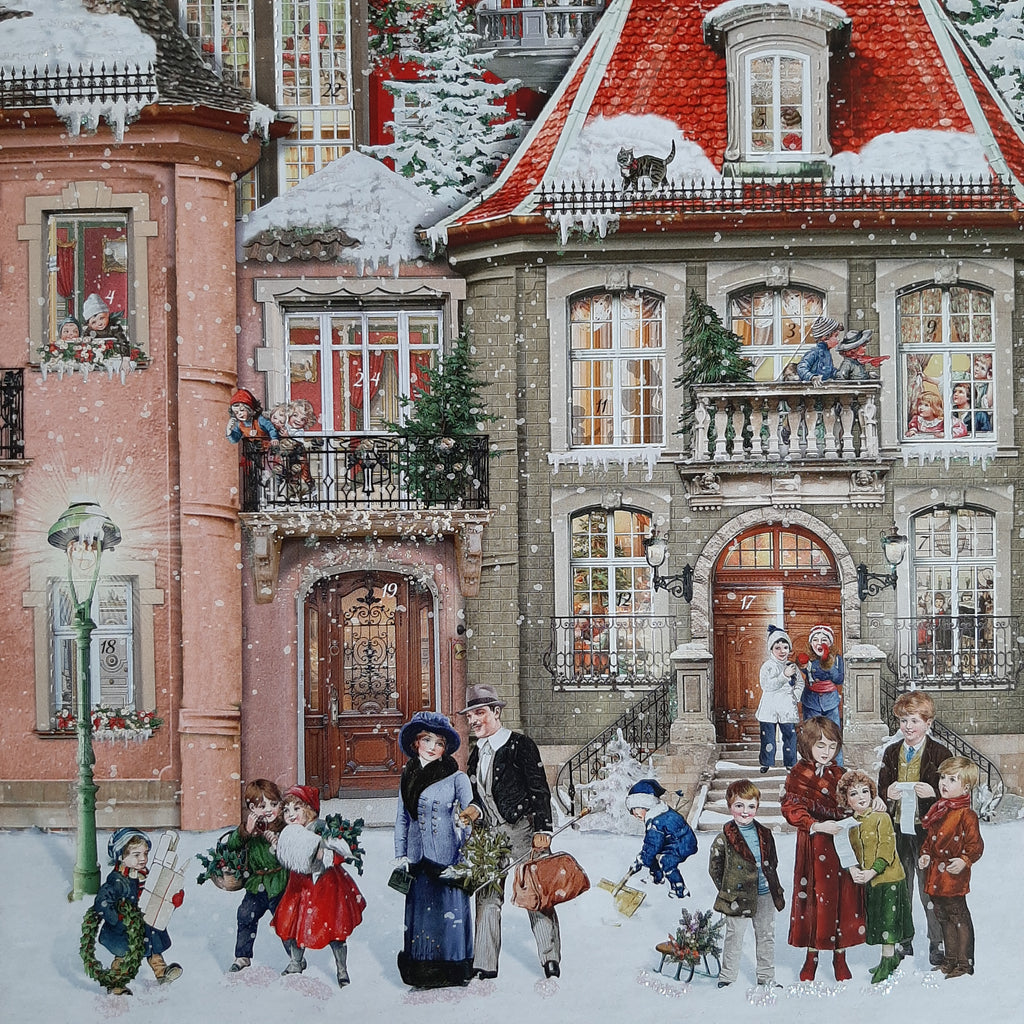 traditional advent calendar - Christmas Avenue detail